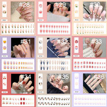 Load image into Gallery viewer, 24pcs/set Various Nail Pieces Nail Patch Removable Fake Nails Extensions Artificial Nail Art Accessories