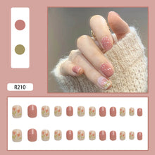 Load image into Gallery viewer, 24pcs/set Multicolor Nail Pieces Nail Patch Removable Fake Nails Extensions Artificial Nail Art Accessories