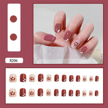 Load image into Gallery viewer, 24pcs/set Multicolor Nail Pieces Nail Patch Removable Fake Nails Extensions Artificial Nail Art Accessories