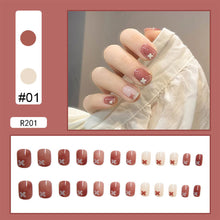 Load image into Gallery viewer, 24pcs/set Multicolor Nail Pieces Nail Patch Removable Fake Nails Extensions Artificial Nail Art Accessories
