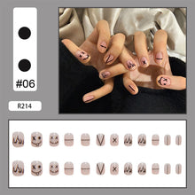 Load image into Gallery viewer, 24pcs/set Multicolor Nail Pieces Nail Patch Removable Fake Nails Extensions Artificial Nail Art Accessories