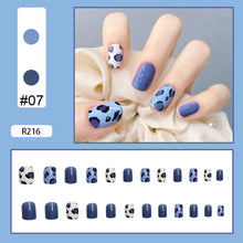 Load image into Gallery viewer, 24pcs/set Multicolor Nail Pieces Nail Patch Removable Fake Nails Extensions Artificial Nail Art Accessories