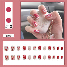 Load image into Gallery viewer, 24pcs/set Multicolor Nail Pieces Nail Patch Removable Fake Nails Extensions Artificial Nail Art Accessories