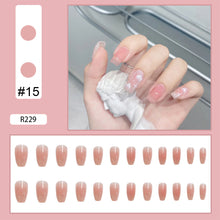 Load image into Gallery viewer, 24pcs/set Multicolor Nail Pieces Nail Patch Removable Fake Nails Extensions Artificial Nail Art Accessories