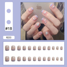 Load image into Gallery viewer, 24pcs/set Multicolor Nail Pieces Nail Patch Removable Fake Nails Extensions Artificial Nail Art Accessories