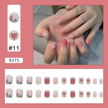 Load image into Gallery viewer, 24pcs/set Nail Pieces Nail Patch Removable Fake Nails Extensions Artificial Nail Art Accessories
