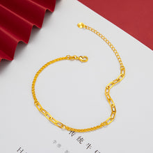Load image into Gallery viewer, Trendy Women Brass Vacuum Plating Gold Chain Bracelets Fashion Elegant Alluvial Gold Simple Gold Chain Bracelet Accessories