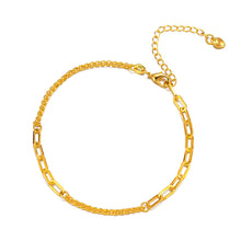 Load image into Gallery viewer, Trendy Women Brass Vacuum Plating Gold Chain Bracelets Fashion Elegant Alluvial Gold Simple Gold Chain Bracelet Accessories