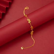 Load image into Gallery viewer, Trendy Women Butterfly Brass Vacuum Plating Gold Bracelets Lucky Elegant Alluvial Gold Simple Gold Chain Bracelet Accessories