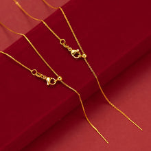 Load image into Gallery viewer, Water Wave Chain Women Alluvial Gold Personality Gold Necklaces Elegant Simple Gold Thin Chain Necklace Accessories