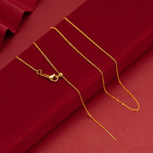 Load image into Gallery viewer, Water Wave Chain Women Alluvial Gold Personality Gold Necklaces Elegant Simple Gold Thin Chain Necklace Accessories