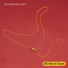 Load image into Gallery viewer, Water Wave Chain Women Alluvial Gold Personality Gold Necklaces Elegant Simple Gold Thin Chain Necklace Accessories