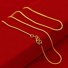 Load image into Gallery viewer, Water Wave Chain Women Alluvial Gold Necklaces Personality Snake Bone Chain Elegant Simple Gold Thin Chain Necklace Jewelry