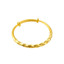 Load image into Gallery viewer, Fashion Twist Adjustable Women Alluvial Gold Bangles Personality Twisted Wire Elegant Simple Gold Bracelet Jewelry Accessories