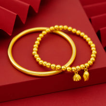 Load image into Gallery viewer, Simple Adjustable Women Alluvial Gold Bangles Personality Fashion Elegant Gold Bracelet Jewelry Accessories