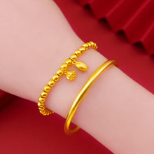 Load image into Gallery viewer, Simple Adjustable Women Alluvial Gold Bangles Personality Fashion Elegant Gold Bracelet Jewelry Accessories