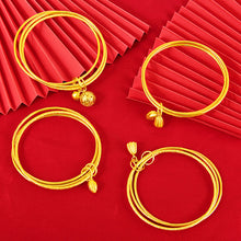 Load image into Gallery viewer, Fashion Multilayer Alluvial Gold Lotus Flower Bracelet Female Bangle Elegant Simple Lucky Bracelet Women Jewelry Gift Accessories