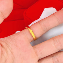 Load image into Gallery viewer, Fashion Alluvial Gold Ring Open Flower Glossy Ring Sand Gold Elegant Simple Lucky Adjustable Ring Women Jewelry Gift Accessories