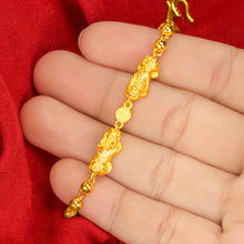 Load image into Gallery viewer, Fashion Alluvial Gold Bracelet Double PiXiu Beads Sand Gold Simple Lucky Heart Bracelet Women Jewelry Accessories