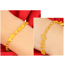 Load image into Gallery viewer, Fashion Alluvial Gold Bracelet Double PiXiu Beads Sand Gold Simple Lucky Heart Bracelet Women Jewelry Accessories