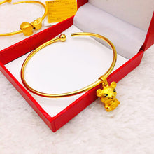 Load image into Gallery viewer, Fashion Alluvial Gold Open Bangle Vietnamese Sand Gold Frosted Glossy Creative Women Bracelet Jewelry Accessories
