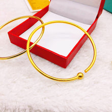 Load image into Gallery viewer, Fashion Alluvial Gold Open Bangle Vietnamese Sand Gold Frosted Glossy Creative Women Bracelet Jewelry Accessories
