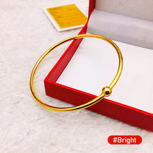 Load image into Gallery viewer, Fashion Alluvial Gold Open Bangle Vietnamese Sand Gold Frosted Glossy Creative Women Bracelet Jewelry Accessories