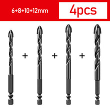 Load image into Gallery viewer, Drill Bits Set Glass Ceramic Concrete Hole Opener Brick Hard Alloy Triangle Bit Tool Kit Multifunctional Drilling Tools