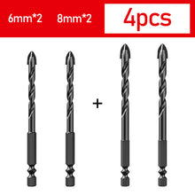 Load image into Gallery viewer, Drill Bits Set Glass Ceramic Concrete Hole Opener Brick Hard Alloy Triangle Bit Tool Kit Multifunctional Drilling Tools