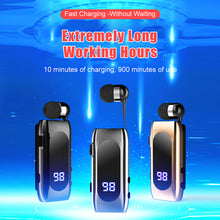 Load image into Gallery viewer, K55 Talk Time 20 Hours Bluetooth Headset BT5.2 Call Remind Vibration Sport Clip Driver Auriculares Earphone