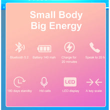 Load image into Gallery viewer, K55 Talk Time 20 Hours Bluetooth Headset BT5.2 Call Remind Vibration Sport Clip Driver Auriculares Earphone