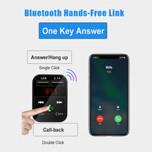Load image into Gallery viewer, Bluetooth Wireless Car kit Handfree LCD FM Transmitter Dual USB Car Charger 2.1A MP3 Music TF Card U disk AUX Player