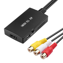 Load image into Gallery viewer, RCA to HDMI Converter, Composite to HDMI Adapter Support 1080P PAL/NTSC Compatible with PS one, PS3 PS2 STB Xbox VHS DVD VCR