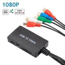 Load image into Gallery viewer, HDMI to YPbPr Converter Adapter Support HD 1080P 720P Compatible With DVD Blu-Ray Player PS2 PS3 Xbox to The New HDTV