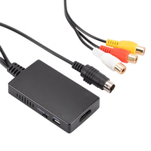 Load image into Gallery viewer, AV SVIDEO RCA to HDMI-compatible Adapter For HDTV DVD STB, Compatible with PS2/ PS3, 1080P/720P AV S-VIDEO Video Converter