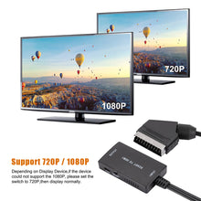 Load image into Gallery viewer, SCART to HDMI-compatible HD 720P/1080P Switch Converter with Cable, Wrugste Scart in HDMI-compatible Out Video Audio Converter