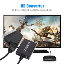 Load image into Gallery viewer, Scart to HDMI-compatible Converter 720P 1080P Video Audio Converter Adapter for HD TV DVD For Sky Box STB Plug and Play DC Cable