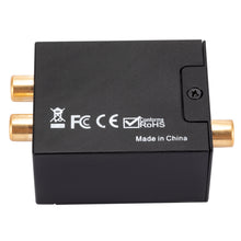 Load image into Gallery viewer, Digital to Analog Audio Converter Optical Fiber Coaxial Signal to Analog DAC Spdif Stereo 3.5MM Jack 2*RCA Amplifier Decoder