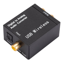 Load image into Gallery viewer, Digital to Analog Audio Converter Optical Fiber Coaxial Signal to Analog DAC Spdif Stereo 3.5MM Jack 2*RCA Amplifier Decoder