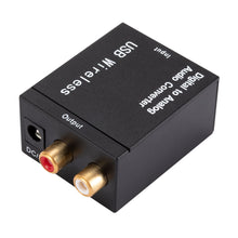 Load image into Gallery viewer, Digital to Analog Audio Converter Optical Fiber Coaxial Signal to Analog DAC Spdif Stereo 3.5MM Jack 2*RCA Amplifier Decoder