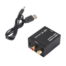 Load image into Gallery viewer, Digital to Analog Audio Converter Optical Fiber Coaxial Signal to Analog DAC Spdif Stereo 3.5MM Jack 2*RCA Amplifier Decoder