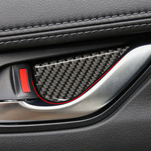 Load image into Gallery viewer, 4Pcs Carbon Fiber Interior Door Handle Bowl Panel Cover Trim for Mazda 2 3 6 Demio CX-3 CX-5 CX-7 CX-9 MX5 2017 - 2019