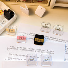 Load image into Gallery viewer, 5PCS Transparent Acrylic Clamp Paper Clips Ticket Holder Paper Documents Organizer Student School Office Supplies