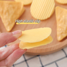 Load image into Gallery viewer, Creative Potato Chips Shaped Paper Clip Student Stationery Triangle Round Shape Planner Clip Binder Clips Food Seal Clip