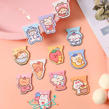 Load image into Gallery viewer, Cute Cartoon Bear Magnetic Bookmark Paper Clip Kawaii Rabbit Student Stationery Books Marker of Page School Office Supply
