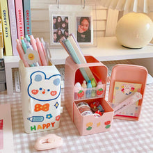 Load image into Gallery viewer, Kawaii Organizer Refrigerator Pen Holder Student Cute Large-capacity Desktop Organizer Storage Creative Tube Sweet Pencil Case