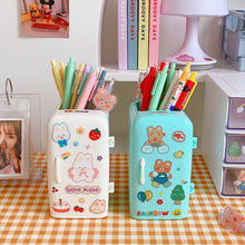 Load image into Gallery viewer, Kawaii Organizer Refrigerator Pen Holder Student Cute Large-capacity Desktop Organizer Storage Creative Tube Sweet Pencil Case