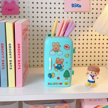 Load image into Gallery viewer, Kawaii Organizer Refrigerator Pen Holder Student Cute Large-capacity Desktop Organizer Storage Creative Tube Sweet Pencil Case