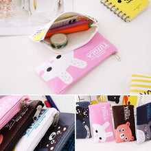 Load image into Gallery viewer, Cute Cartoon Animal Series Pencil Bag Portable Soft PU Pencil Case Stationery School Office Supplies for Kids Boys Girls