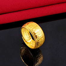 Load image into Gallery viewer, Fashion Vietnam Sand Gold Gypsophila Lucky Ring Elegant Open Ring Glossy Frosted Female Women Ring Jewelry Accessories